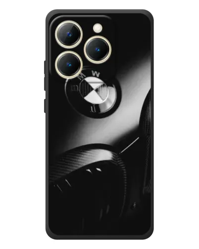 Чехол для Realme 15T с картинкой «Эмблема BMW — макро»