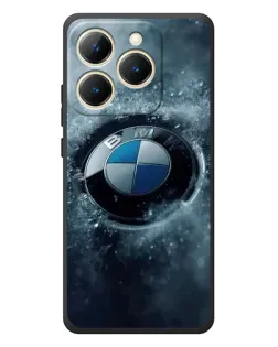Чехол для Realme 15T с картинкой «Логотип BMW — лед»