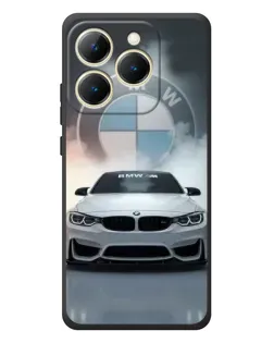 Чехол для Realme 15T с картинкой «BMW в белом дыму»