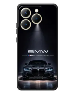 Чехол для Realme 15T с картинкой «BMW сквозь ночной город»