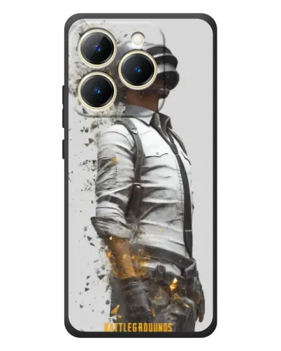 Чехол для Realme 15T с картинкой «PUBG — боец в пыли»