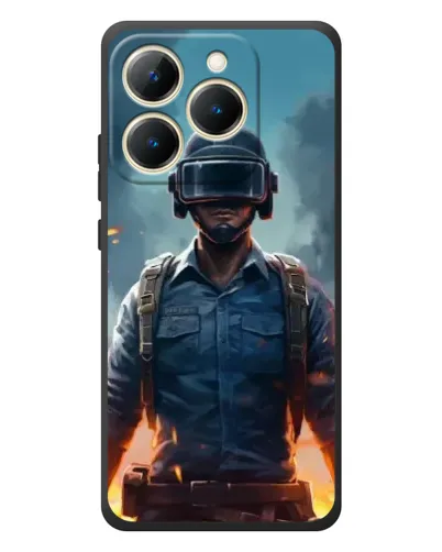 Чехол для Realme 15T с картинкой «PUBG — реалистичный герой»