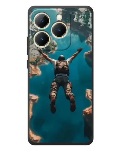 Чехол для Realme 15T с картинкой «PUBG — свободное падение»