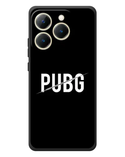 Чехол для Realme 15T с картинкой «PUBG — белый логотип»