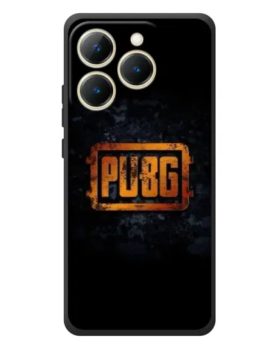 Чехол для Realme 15T с картинкой «PUBG — золотой логотип»