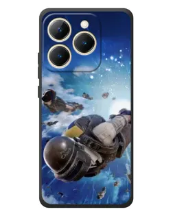 Чехол для Realme 15T с картинкой «Десант PUBG — прыжок»