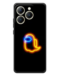 Чехол для Realme 15T с картинкой «Among Us неоновое сияние»
