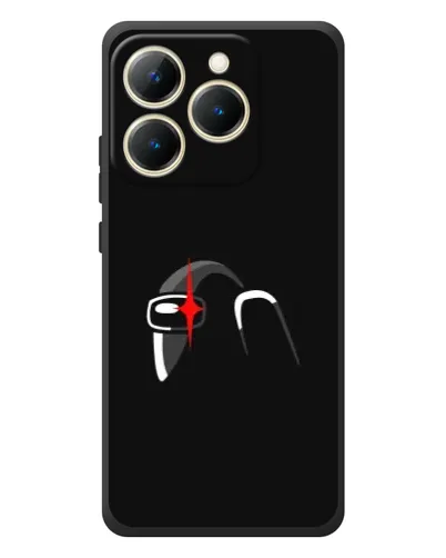 Чехол для Realme 15T с картинкой «Among Us шлем»