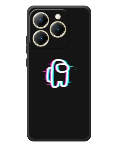 Чехол для Realme 15T с картинкой «Among Us неон»