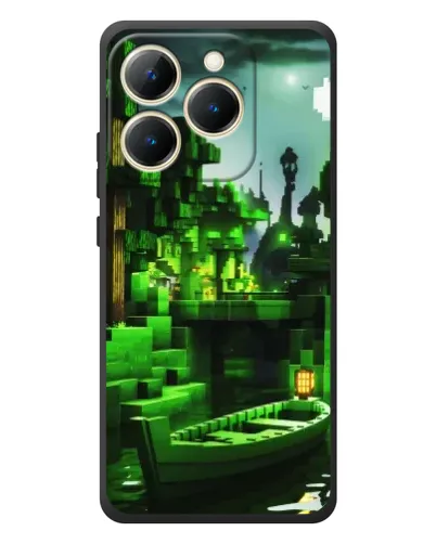 Чехол для Realme 15T с картинкой «Minecraft лесной пейзаж» Чехол для Realme 15T с картинкой «Minecraft лесной пейзаж»
