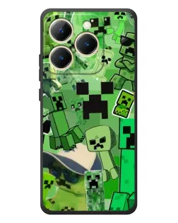 Чехол для Realme 15T с картинкой «Криперы Minecraft»