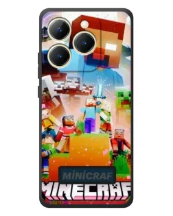 Чехол для Realme 15T с картинкой «Minecraft герои игры»