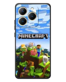 Чехол для Realme 15T с картинкой «Minecraft классический мир»