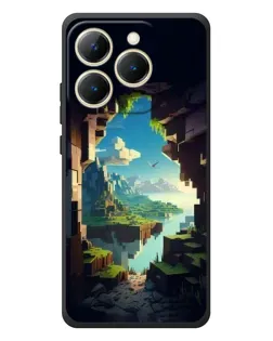 Чехол для Realme 15T с картинкой «Вид из пещеры»