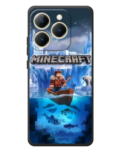 Чехол для Realme 15T с картинкой «Minecraft ледяной мир» Чехол для Realme 15T с картинкой «Minecraft ледяной мир»