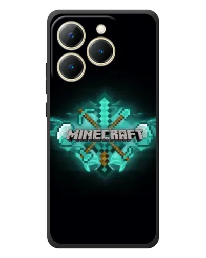 Чехол для Realme 15T с картинкой «Minecraft Diamond лого» Чехол для Realme 15T с картинкой «Minecraft Diamond лого»