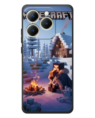 Чехол для Realme 15T с картинкой «Зимний Minecraft» Чехол для Realme 15T с картинкой «Зимний Minecraft»