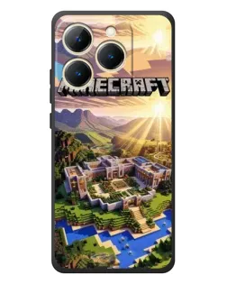 Чехол для Realme 15T с картинкой «Minecraft панорама»