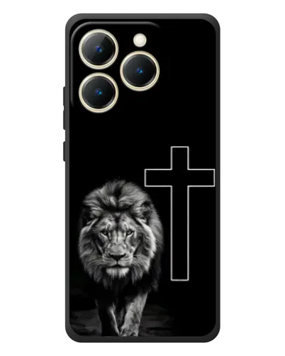 Чехол для Realme 15T с картинкой «Лев и Крест»