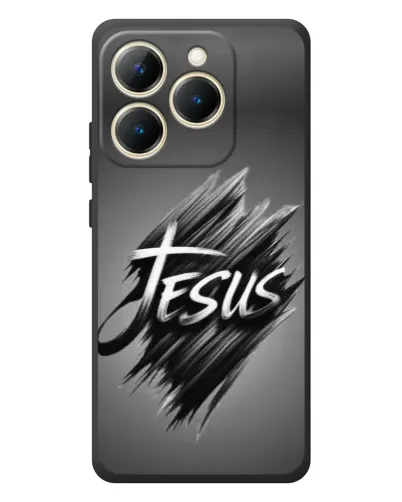 Чехол для Realme 15T с картинкой «Надпись Jesus Graffiti»