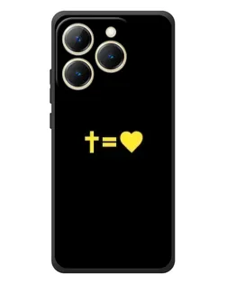 Чехол для Realme 15T с картинкой «Сердце и Крест»