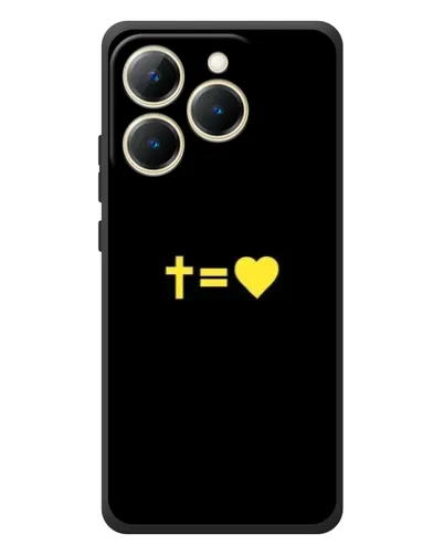 Чехол для Realme 15T с картинкой «Сердце и Крест»