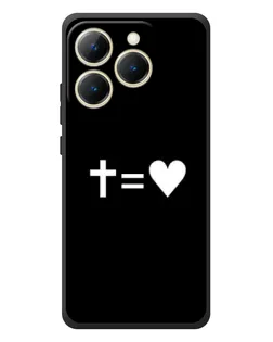 Чехол для Realme 15T с картинкой «Крест и Сердце»