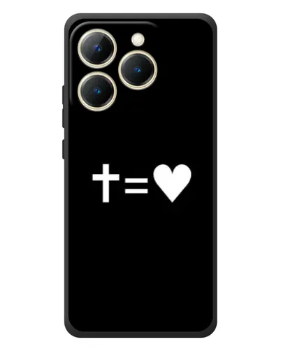 Чехол для Realme 15T с картинкой «Крест и Сердце»