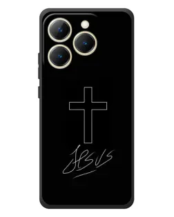 Чохол для Realme 15T з картинкою «Графічний хрест Jesus» Чохол для Realme 15T з картинкою «Графічний хрест Jesus»