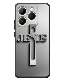 Чохол для Realme 15T з картинкою «Металевий хрест Jesus» Чохол для Realme 15T з картинкою «Металевий хрест Jesus»