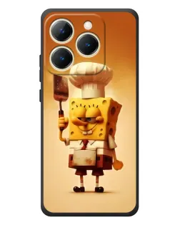 Чехол для Realme 15T с картинкой «Губка Боб повар»