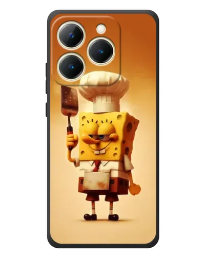 Чехол для Realme 15T с картинкой «Губка Боб повар»