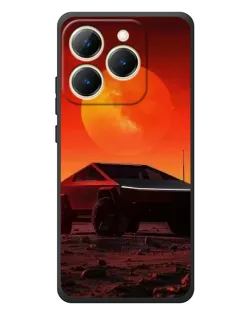 Чехол для Realme 15T с картинкой «Cybertruck на Марсе»