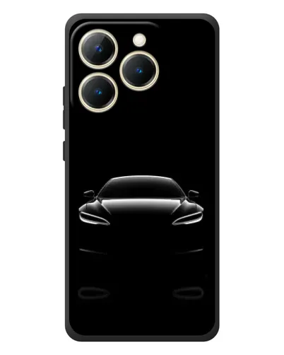 Чехол для Realme 15T с картинкой «Силуэт Tesla Night»