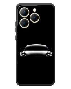 Чехол для Realme 15T с картинкой «Фары Tesla Night»