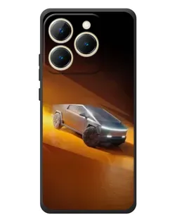 Чехол для Realme 15T с картинкой «Cybertruck в пустыне»