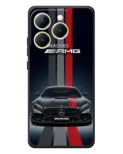 Чехол для Realme 15T с картинкой «Mercedes — белый карбон» Чехол для Realme 15T с картинкой «Mercedes — белый карбон»