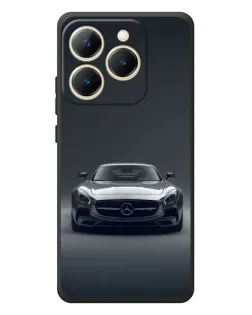 Чехол для Realme 15T с картинкой «Mercedes на черном»