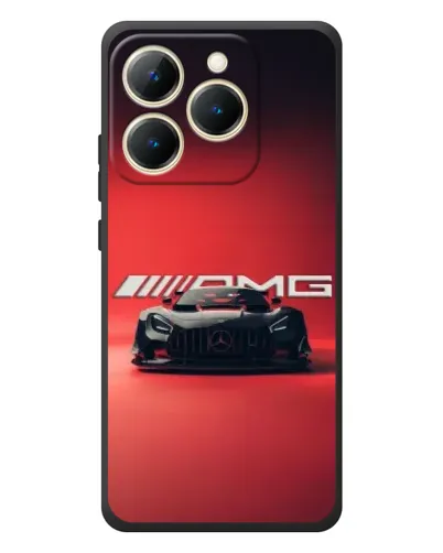 Чехол для Realme 15T с картинкой «Mercedes AMG — красная линия»
