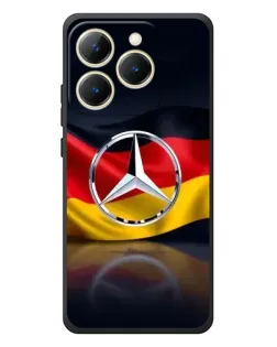 Чехол для Realme 15T с картинкой «Mercedes — флаг Германии»