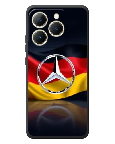 Чехол для Realme 15T с картинкой «Mercedes — флаг Германии»