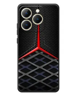 Чехол для Realme 15T с картинкой «Mercedes Carbon Grid»