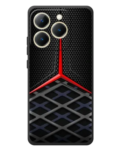 Чехол для Realme 15T с картинкой «Mercedes Carbon Grid»