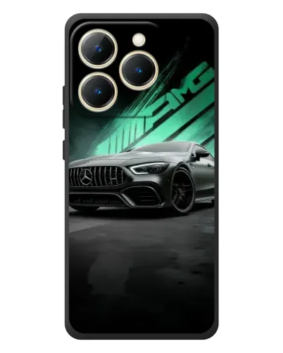 Чехол для Realme 15T с картинкой «Темный Mercedes AMG»