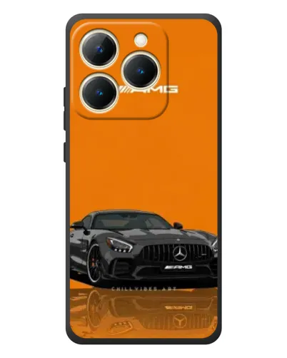 Чехол для Realme 15T с картинкой «Оранжевый Mercedes AMG»