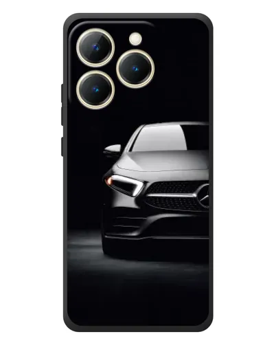 Чехол для Realme 15T с картинкой «Свет фар Mercedes»
