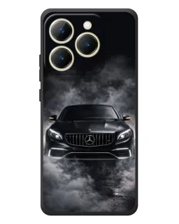 Чехол для Realme 15T с картинкой «Mercedes в дыму»