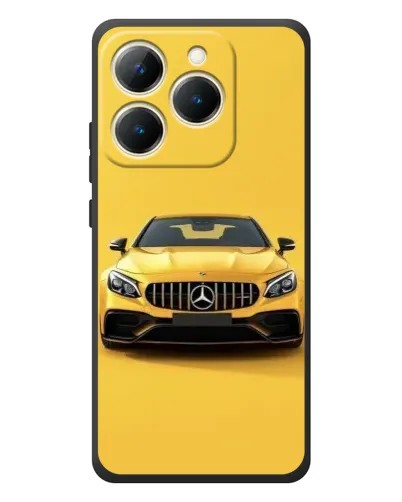 Чехол для Realme 15T с картинкой «Желтый Mercedes GT»
