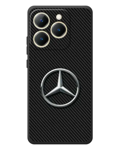 Чехол для Realme 15T с картинкой «Карбоновый Mercedes стиль» Чехол для Realme 15T с картинкой «Карбоновый Mercedes стиль»