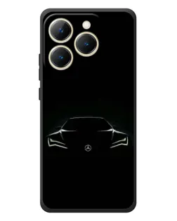 Чехол для Realme 15T с картинкой «Mercedes — силуэт авто» Чехол для Realme 15T с картинкой «Mercedes — силуэт авто»